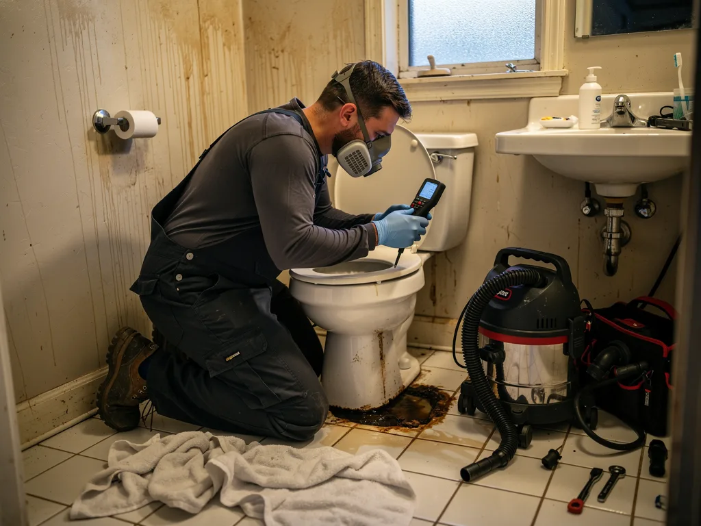 Toilet Overflow Cleanup